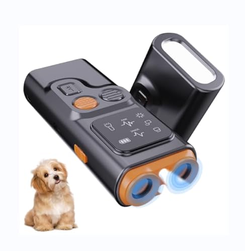 Ultraschall Handheld Anti-Bell-Mittel für Hunde, Tragbar & Wiederaufladbar Antibell Gerät, 5m Reichweite Hundeschreck Ultraschall Trainingsgerät für Kleine Große Hunde von Tohoyard