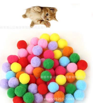 Tolenre Filzbälle für Katzen 30 Bälle Kätzchen Pompon Spielzeug Bälle Interaktives Katzenspielzeug 100% Schafwolle Katze Pompom Spielzeug für Indoor Haustier Katzen Hunde von Tolenre