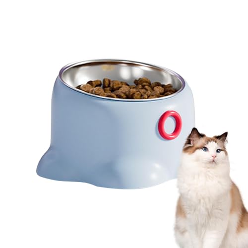 Erhöhter Futternapf für Katzen – Haustier Katze Wasser Futter geneigt Futternapf | Hund Katze Wasser Futter Futternapf geneigt, verhindert Kippen Indoor Outdoor Pet Bowl Halter mit abnehmbarem Napf von Toliya