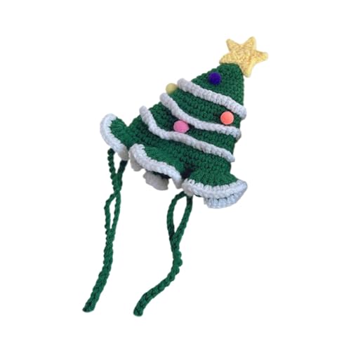 Hundemütze mit Geweih – Handgefertigte Hundemütze | gehäkelte Weihnachtsmütze, gestrickte weiche Fleece-Hundemütze für Weihnachten, verstellbare handgefertigte Weihnachtsmütze, dekoratives von Toliya