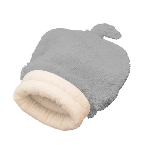 Katzenbett Höhle – Plüsch-Katzensack | Schlafkissen Bett Winter Gemütliches Katzenbett Höhle | Winter Gemütliches Katzenbett Höhle, Haustiermatte, Wärmematte, Warming Pad Sack, Weiches, von Toliya