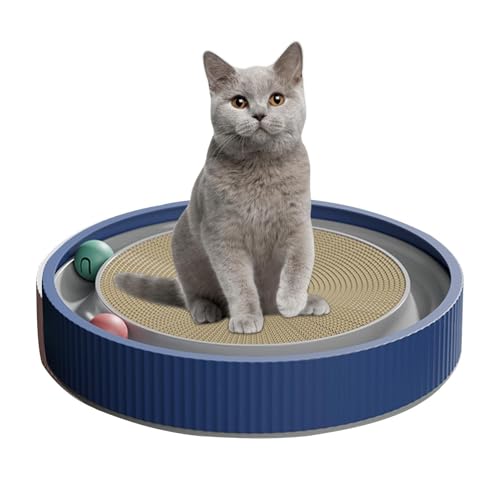 Roller Scratcher Pad für Katze – Cat Scratch Pad | Pet Supplies Scratch and Spin, Katzenkratzpad mit interaktiven Bällen für aktives Spielen, Möbelschutz, unterstützt das Verhalten von Hausti von Toliya