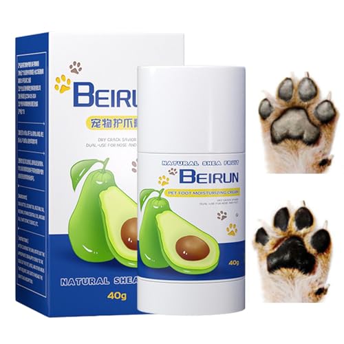 Toliya Feuchtigkeitsspendender Hundepfotenbalsam,Pfotenschutz Natürliche Creme-Feuchtigkeitscreme 40g - Pet Nose Paw Balm Paw Beruhigungssauger, effektive Feuchtigkeitscrem von Toliya