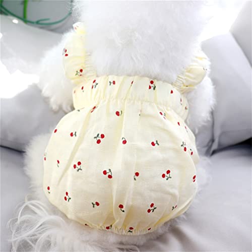 Hunderock Anzug Hosenträgerrock für kleine Haustiere Fotoshooting Hochzeitskleid Party Haustierkleid (B XLcode) von Tomator