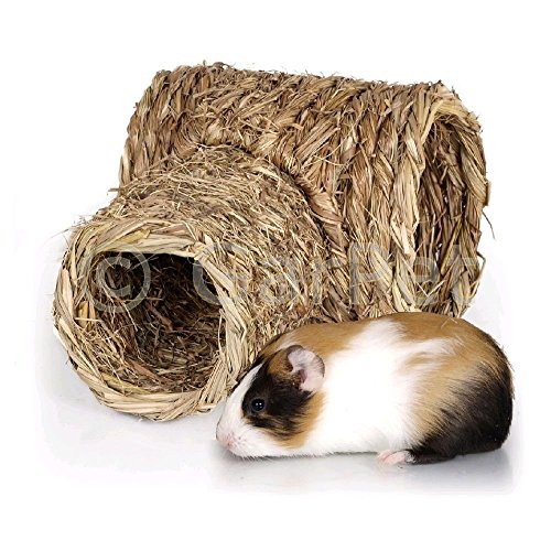 Natur Gras Heu Stroh Nager Meerschweinchen Kaninchen Hamster Tunnel Haus Nest Höhle Maus (06170) von Tommi