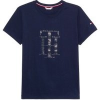 Tommy Hilfiger T-Shirt TH Strass blau L - INT von Tommy Hilfiger