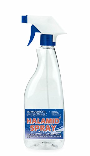 Giardien Hund, Halamid Desinfektion, 10g Halamid ergeben eine 2 prozentige, sprühfertige 500ml Desinfektionslösung von Tomodachi Halamid Spray