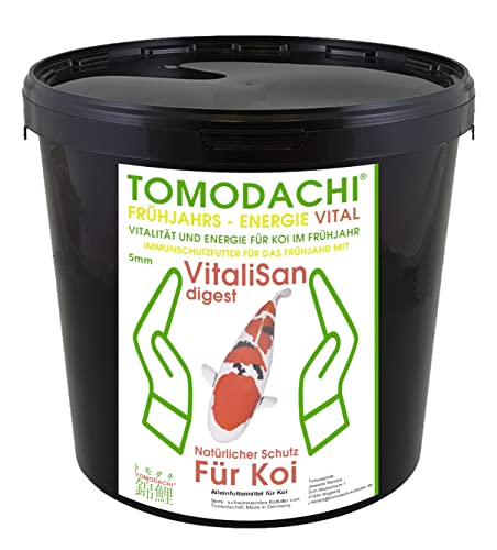 Koifutter Frühjahrsfutter Koi Gesundheit antibakteriell Monoglyceride Verdauung Immunsystem hochverdaulich arktische Rohstoffe Tomodachi 5mm 5kg von Tomodachi