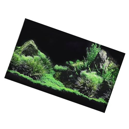 Tomvorks Aquarium Aquarium Meeresboden Wasser Gras Hintergrund Dekoration Aufkleber PVC (61 * 30cm) von Tomvorks