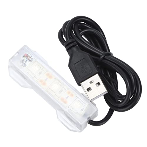 Tomvorks Aquarium-Licht, USB-Aufladung, LED-Aquarium-Licht für Wasserpflanzen, Landschaft, Büro, Schreibtisch (Grünes Licht) von Tomvorks