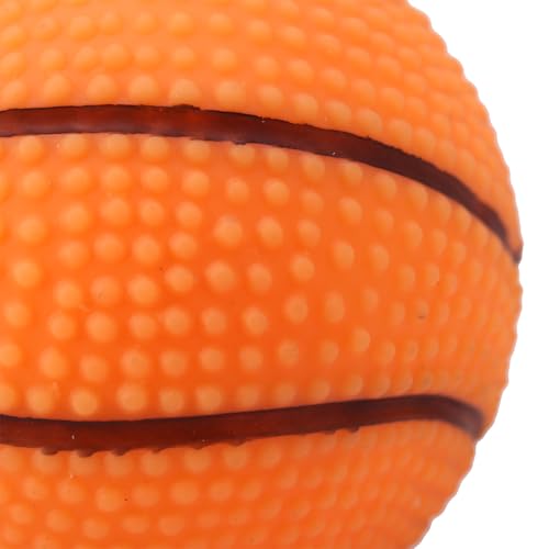 Tomvorks Pet Training Spielen Kauen Sound Ball Hund Welpe Quietschendes Spielzeug Gesundes Ungiftiges Material Unterhaltung Reduzieren Destruktives Verhalten Basketball Fußball 7 cm 1 von Tomvorks