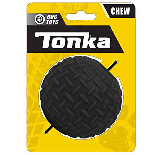 Tonka Hundespielzeug, Gummi, Diamantplatte, 8,9 cm, Schwarz von Tonka