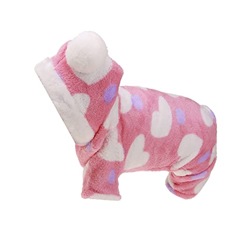 Hund Weihnachten Winterjacke Haustier-Kleidung-Kleidung-Winter-Hundekleidung Fawn-Fleece-Hundekleidung Hundejacke Für Geschirr (Pink #3, 2XL) von Tonsee Accessoire