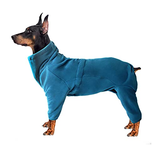 Hund Winterkleidung Haustier-Herbst- und Winter-Taschen-Sweatshirt, graue Oberteile, Haustier, Katzen und Hunde, Hoodies, niedlicher Reißverschluss, warme Strickpullover Hund 60 Cm (Grey, (Blau, XL) von Tonsee Accessoire