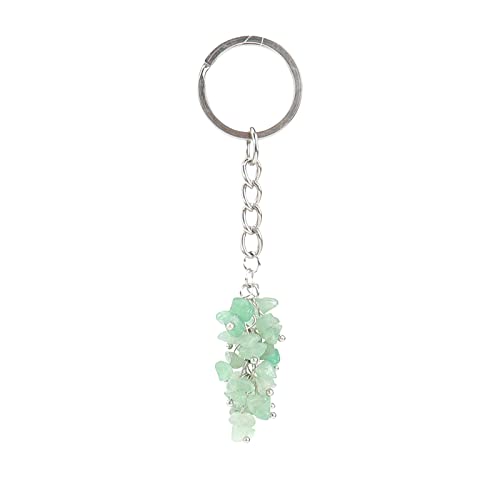 Tonsee Accessoire Kristall-Schlüsselanhänger Kristall-Schmuck hohler zerkleinerter Kristall-Anhänger-Schlüsselanhänger für Frauen Lustiger Schlüsselanhänger (b-Green, One Size) von Tonsee Accessoire