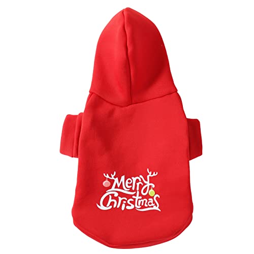 Weihnachten Haustierkleidung Katzen und Hunde Feiertagskleidung Herbst und Winter Zweifußkleidung Roter Körperwechsel Haustierkleidung Haustierkleidung Für Mittelgroße Hunde Ostern (Red #1, XL) von Tonsee Accessoire