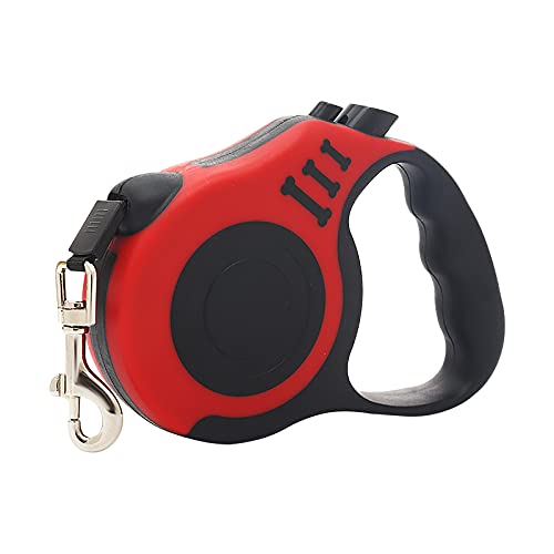 Tonsee Hunde Hundeleine Gross Hunde 3m/5m,Einziehbar Hundeleine High-End Pet Lead Automatische ausziehbare Hundetrainingsleine Welpe Katze Zubehör für Kleine & Große Hund Unter (Rot 5m) von Tonsee Haustier