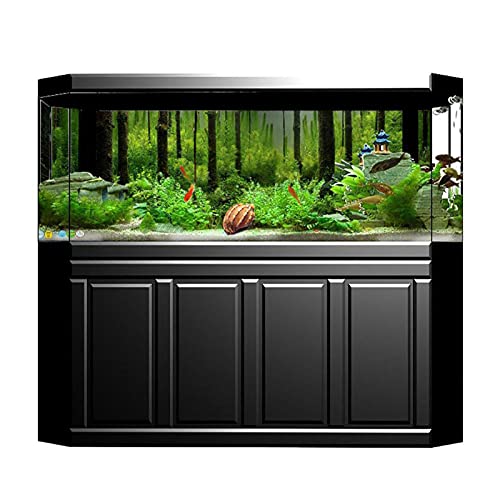 Tonysa Unterwasser-Waldtank-Hintergrundposter mit PVC-Klebstoff, Dekorationspapier, Wasserdicht und Langlebig für Aquarien (61 * 41cm) von Tonysa