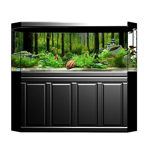 Tonysa Unterwasser-Waldtank-Hintergrundposter mit PVC-Klebstoff, Dekorationspapier, Wasserdicht und Langlebig für Aquarien (91 * 50cm) von Tonysa