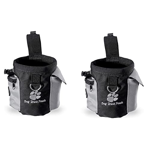 TopHomer 2 x Welpentrainingstaschen, Leckerli-Tasche für Hunde, für Reisen, Lebensmittelaufbewahrung, wasserdichte Haustier-Trainingstasche von TopHomer