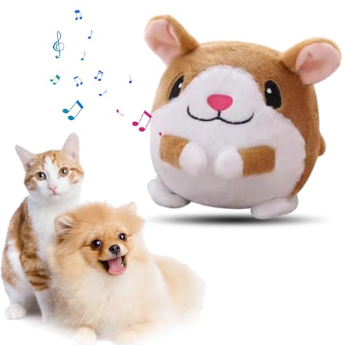 Topbashgo Hundespielzeug Ball, Active Moving Pet Plush Toy, Interaktives Hundespielzeug, Active Ball Hund, Spielzeug Plüsch Balle Für Katze& Hunde (Hamster) von Topbashgo