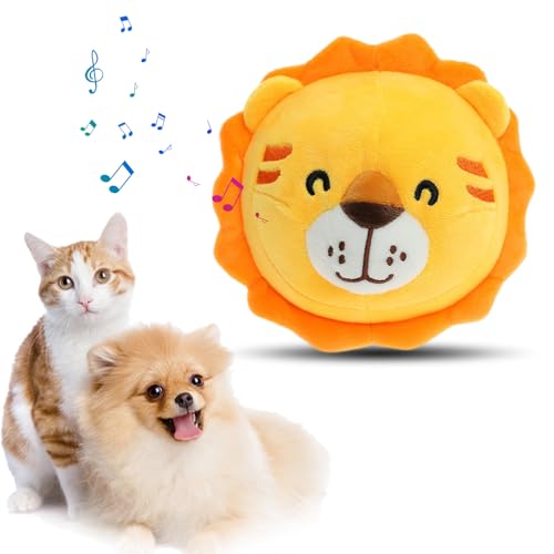 Topbashgo Hundespielzeug Ball, Active Moving Pet Plush Toy, Interaktives Hundespielzeug, Active Ball Hund, Spielzeug Plüsch Balle Für Katze& Hunde (Löwe) von Topbashgo