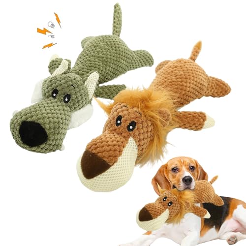 Topbashgo Unzerstörbares Hundespielzeug, 2025 New Hundespielzeug Unzerstörbar, Kauspielzeug Hund, Hundespielzeug, Dog Toys for Aggressive Chewers (Wölfe+Löwe) von Topbashgo