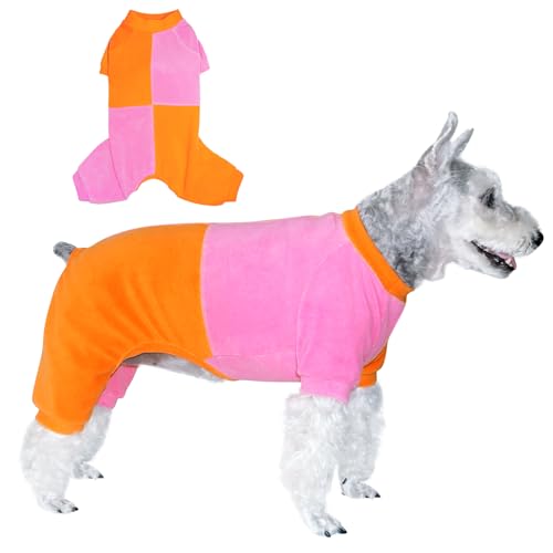 Topkins Hunde-Pyjama, atmungsaktives Hunde-Shirt, warmer Welpenurlaubs-Overall für kleine, mittelgroße Hunde, gemütliche und niedliche Haustier-Outfits, Größe M von Topkins