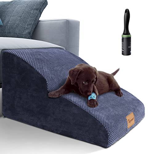 Topmart Hundetreppe aus hochdichtem Schaumstoff, 2 Ebenen, 30 cm hoch, rutschfeste Hundetreppe, weicher Schaumstoff, ideal für Hunde, ältere Katzen, Haustiere mit Gelenkschmerzen von Topmart