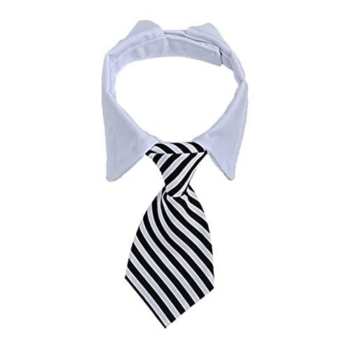 Pet Bow Ties Pets Kostüm entzückende Streifen Halsbänder Partykleidung Klettverschlüsse für Hunde und Katzen, Typ 1, M von Topsevie
