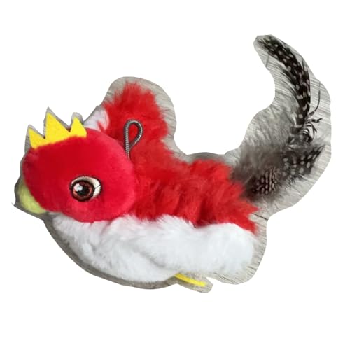 Toptakeit Cat Toys Flapping Bird Katzenspielzeug Vogel 02-rot von Toptakeit