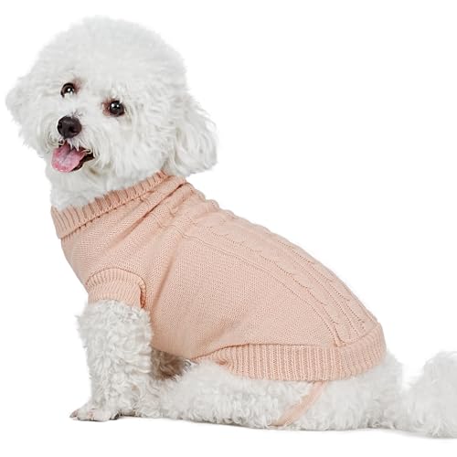 Toptakeit Thermo-Strickpullover für kleine, mittelgroße und große Hunde, Mädchen, Jungen, Hundekleidung für kleine, mittelgroße und große Hunde für männliche und weibliche Welpen von Toptakeit