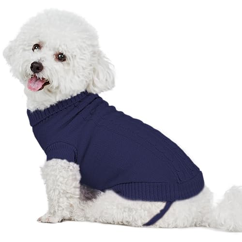 Toptakeit Thermo-Strickpullover für kleine, mittelgroße und große Hunde, Mädchen, Jungen, Hundekleidung für kleine, mittelgroße und große Hunde für männliche und weibliche Welpen von Toptakeit