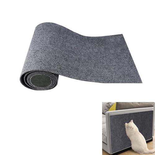 Trimmbarer Selbstklebend Kratzteppich Katzen Wand Cat Scratching Mat Kratzmatte Katze Katzenkratzbretter Kratzschutz für die Couch Teppich Matte Pad Katzenkratzbretter für Katzenregale, Bäume von Toseky