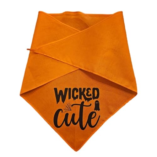 Halloween-Bandanas für Hunde,Halloween-Haustier-Bandana - Hunde-Welpen-Lätzchen,Bequemes, atmungsaktives Haustier-Halstuch, Halloween, für mittelgroße und große Hunde, Haustiere, Welpen zu allen Jahre von Toseky