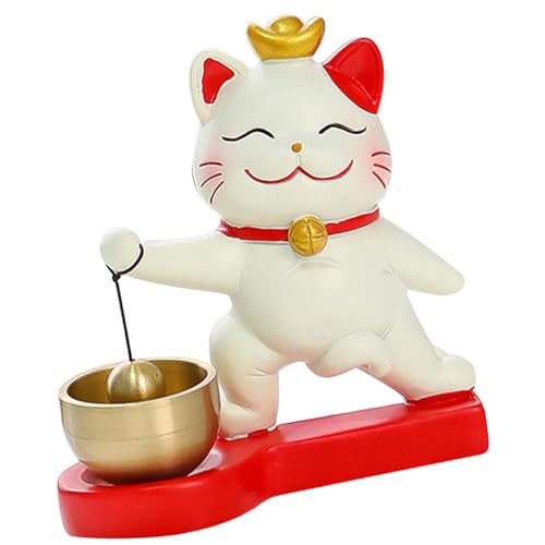 Lucky Cat Türklingel, kreative Türklingel,Selbstklebende Türklingel | Reizendes Türklingel, das Reichtum anzieht, selbstklebende Ladenbesitzerglocke, Türdekoration zum Aufhängen, Glückskatzen-Design, von Toseky