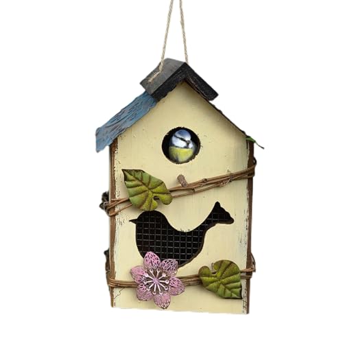 Vogelhaus für den Außenbereich, Vogelhäuser aus - Niedliches -Vogelhaus zum Aufhängen für den Außenbereich | Eleganter Vogelkäfig, dekorative, multifunktionale, schützende Gartendekoration fü von Toseky