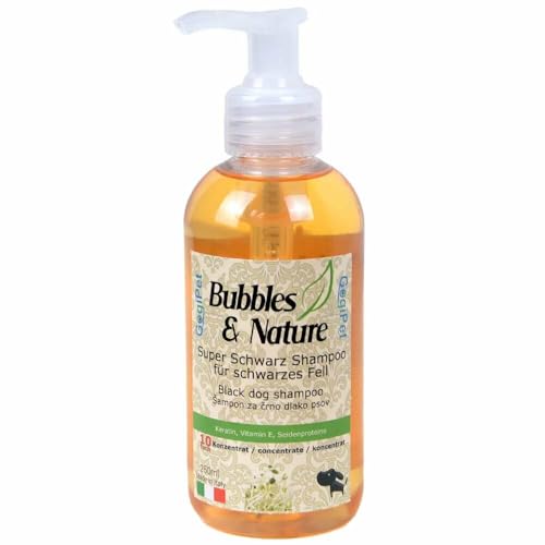 Bubbles und Nature Hundeshampoo Fellpflege für Haustiere (Hundeshampoo Super schwarz für Schwarze Hunde) von Tosol