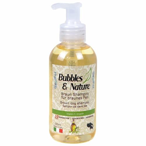 Bubbles und Nature Hundeshampoo Fellpflege für Haustiere (Hundeshampoo für apricotfarbene, rote & braune Hunde) von Tosol