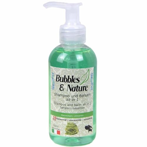 Bubbles und Nature Hundeshampoo Fellpflege für Haustiere (Hundeshampoo und Haar Balsam komplett All in 1") von Tosol