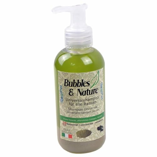 Bubbles und Nature Hundeshampoo Fellpflege für Haustiere (Universal Hundeshampoo mit grüner Tonerde) von Tosol