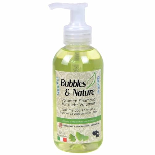 Bubbles und Nature Hundeshampoo Fellpflege für Haustiere (Volumen Hundeshampoo für Pudel, Spitz und Co.) von Tosol