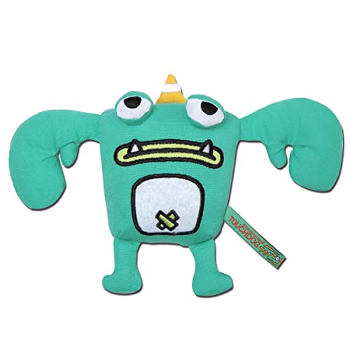 touchdog Cartoon Crabby Tooth Monster Plüsch Hundespielzeug von Touchdog