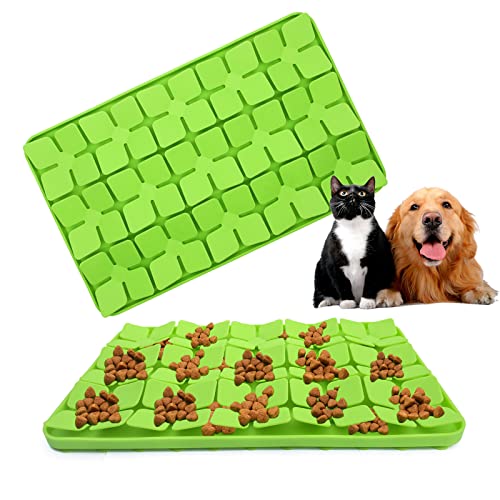 Silikon-Schnüffelmatte für Hunde, langsames Feedern, Leckpad mit Saugnäpfen, 33 x 20,3 cm, langsames Füttern, für kleine und mittelgroße Rassen, Welpen, Katzen, Training, Haustier, langsames Essen, von Toulideifaria