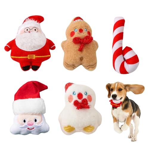 Toyhood 5 Stück Kauspielzeug Für Kätzchen Zum Zahnen Weihnachten Katzenspielzeug Katzenminzen Spielzeug umfasst Santa Claus Snowman Candy,fur Kätzchen Spielt Unterhaltung von Toyhood