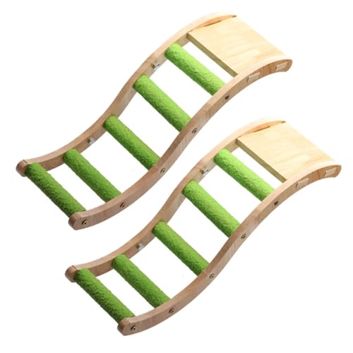 2Stücke Holzleiter für Indoor für Papageien Wellensittiche und Nymphensittiche Sicheres Naturholz für Vogelkäfige und Spielplätze 2Stücke Holzleiter für Indoor für Papageien Wellensittiche und Nymphensittiche Sicheres Naturholz für Vogelkäfige und Spielplätze von Toyvian