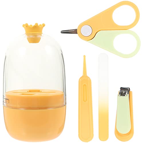 Toyvian 1 Satz Baby Nagelschere Babynagelset Neugeboren Baby-Essentials Baby-maniküre-Set Fingernagelknipser Babygesundheit Baby Braucht Kleiner Junge Rostfreier Stahl Pflegeprodukte Abs von Toyvian