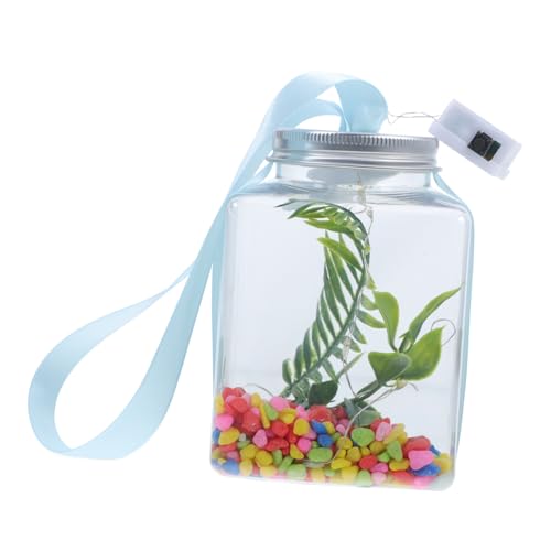 Toyvian 1 Satz Transparentes Aquarium mit LED Beleuchtung DIY Kleiner Fischbehälter für Hydroponik Pflanzen für Wohnzimmer und Büro Dekorativ und Platzsparend Toyvian 1 Satz Transparentes Aquarium mit LED Beleuchtung DIY Kleiner Fischbehälter für Hydroponik Pflanzen für Wohnzimmer und Büro Dekorativ und Platzsparend von Toyvian