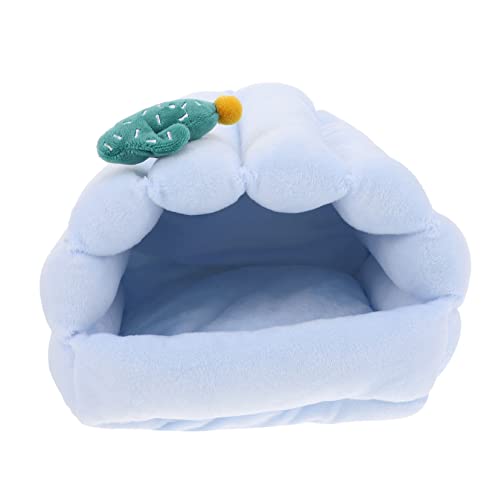 Toyvian 1 Stück Warmes Baumwollnest Hamster Höhlenbett kleines Tierhaus Vlies Plüsch Hamster Meerschweinchen drinnen Haustierbett Hamster hängendes Nest Baumwolle Blue Toyvian 1 Stück Warmes Baumwollnest Hamster Höhlenbett kleines Tierhaus Vlies Plüsch Hamster Meerschweinchen drinnen Haustierbett Hamster hängendes Nest Baumwolle Blue von Toyvian