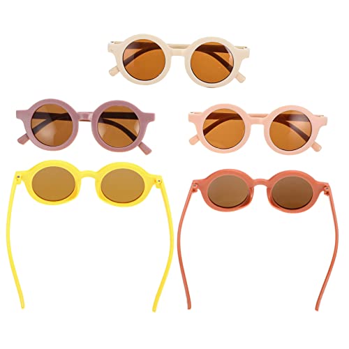 Toyvian 15 Paare Sonnenbrillen Für Kinder Schnapsgläser Sonnenbrillen-Requisite Party-Brille Kinderbrillen Kinderbrille Partybrille Runder Rahmen Kleinkind Mädchen Tr von Toyvian